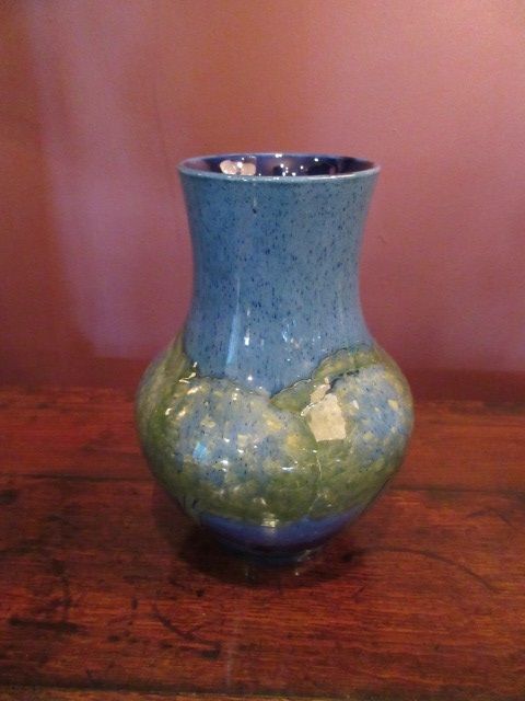 Large Moorcroft Moonlit Blue Shaped Vase