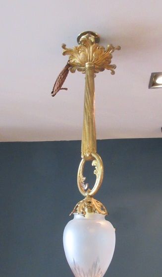 Late 19th Century Gilt Ormolu Ceiling Light