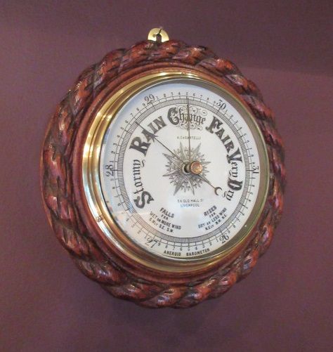 Mid Victorian Oak Liverpool Ship's Barometer