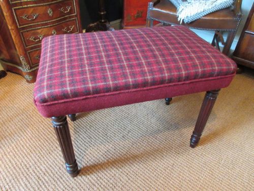 High Quality Regency Period Reeded Leg Stool