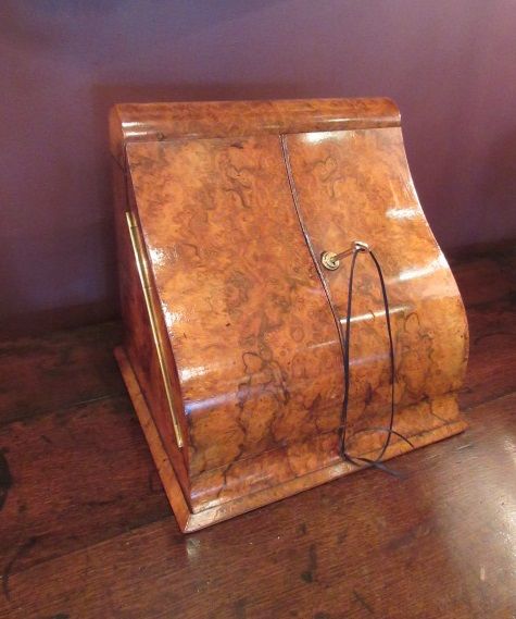 Superb Mid Victorian Burr Walnut Stationery Box