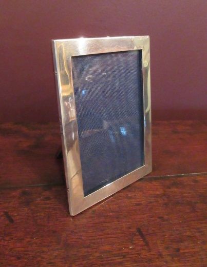 George V Period Silver Plain Surround Photo Frame