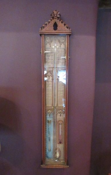 Victorian Polished Oak Admiral Fitzroy Barometer