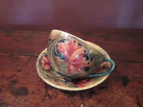 Early Moorcroft Spanish Pattern Cup & Saucer