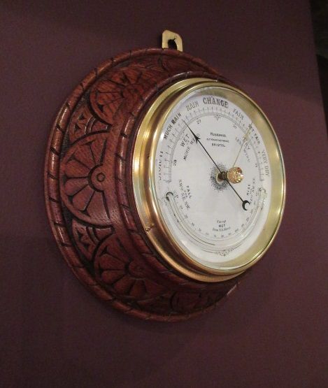 Top Quality Mid Victorian Walnut Barometer