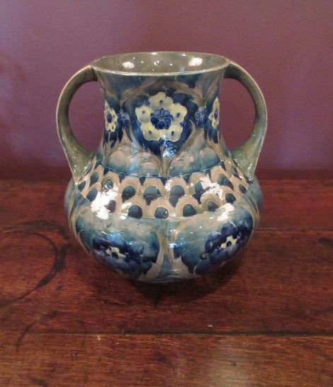 Large Early Moorcroft Florian Twin Handled Vase