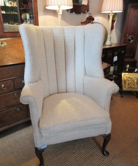 Superb Mid Victorian Barrel Back Wing Armchair