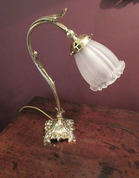 Top Quality Edwardian Period Brass Table Lamp