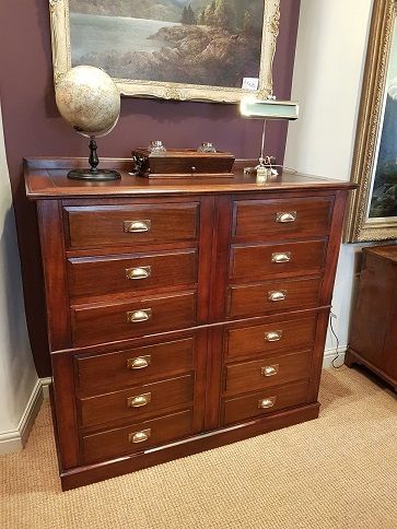Top Quality Victorian Mahogany Clerks Filing Cabinet