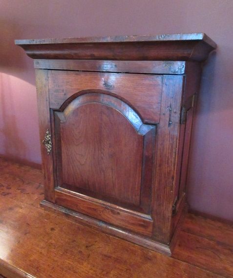 George II Period Oak Spice Cupboard