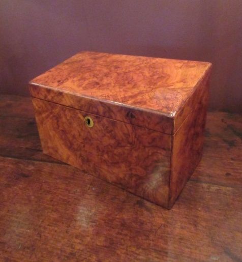Top Quality Mid Victorian Burr Walnut Stationery Box