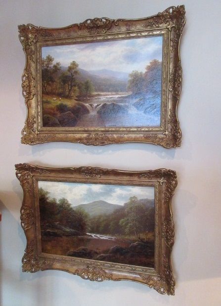 Fine Pair of William Mellor Oil on Canvas Paintings