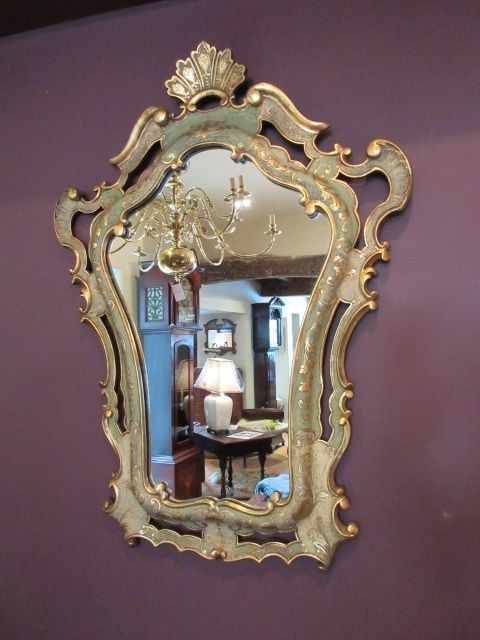 Edwardian Timber & Plaster Gilt Rococo Wall Mirror