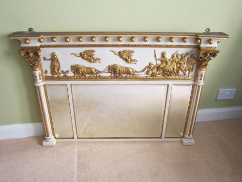 Fine George III Period Timber & Plaster Gilt Mirror