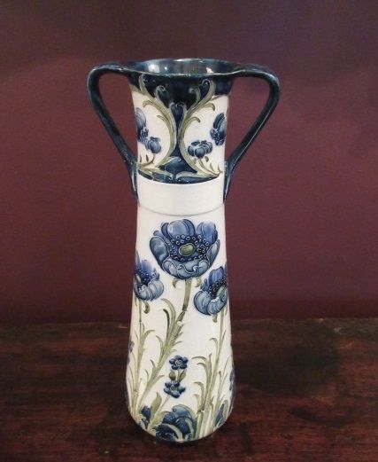 Art Nouveau Mcintyre Moorcroft Twin Handled Vase