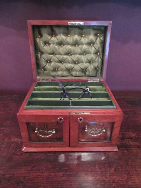 Mid Victorian Walnut Jewellery Box
