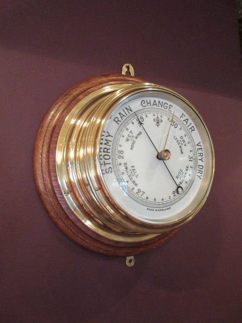 Top Quality Victorian Bulkhead Marine Barometer