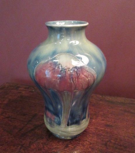 Art Nouveau Moorcroft Claremont Shaped Vase
