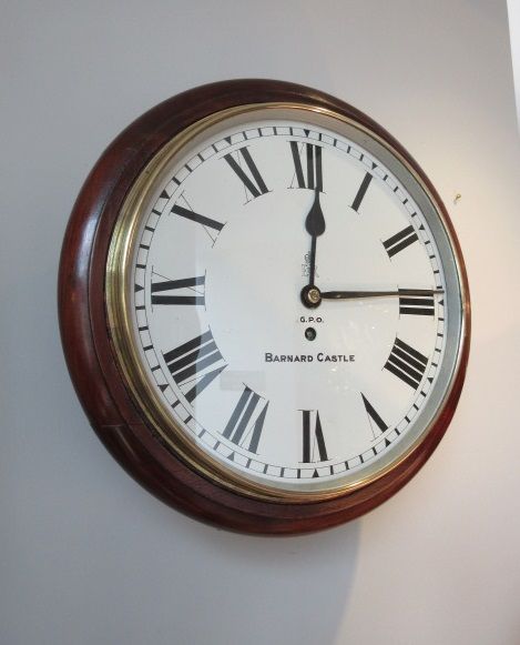 Top Quality Edwardian Period Fusee Gpo Wallclock