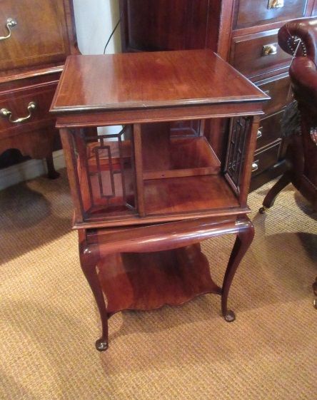 Victorian Scholbred of London Revolving Bookcase