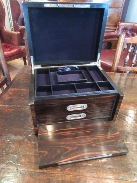 Superb Victorian Coromandel Jewellery Box