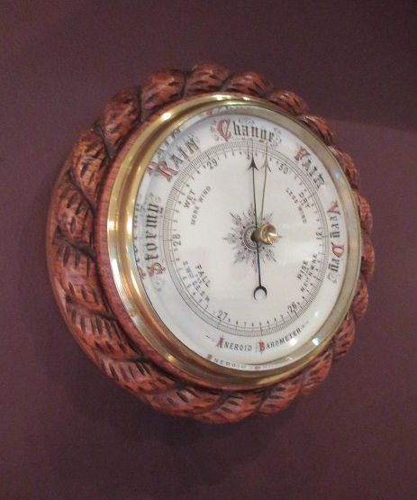 Top Quality Victorian Polished Oak Ship's Barometer