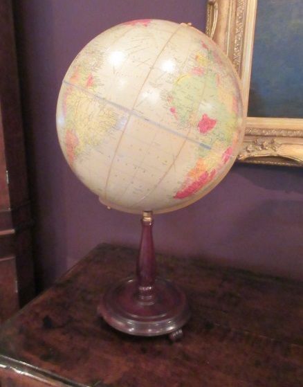 Phillip's of London Paper Mache Terrestrial Globe