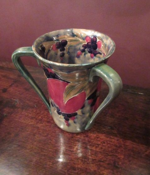 Early Moorcroft Pomegranate Three Handled Vase