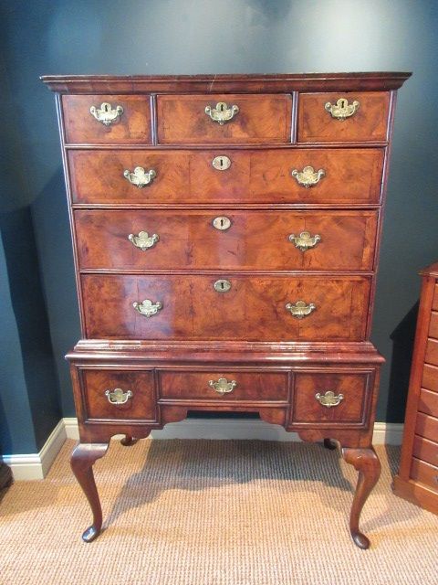 Outstanding George I Period Walnut Chest on Stand