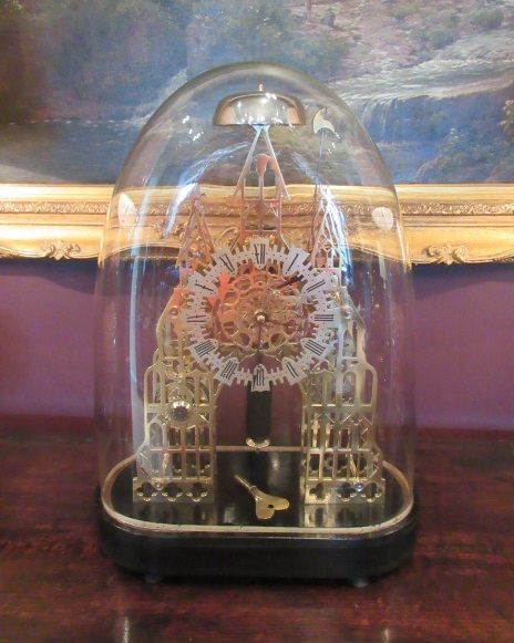 Victorian Fusee 'Lichfield Cathedral' Skeleton Clock