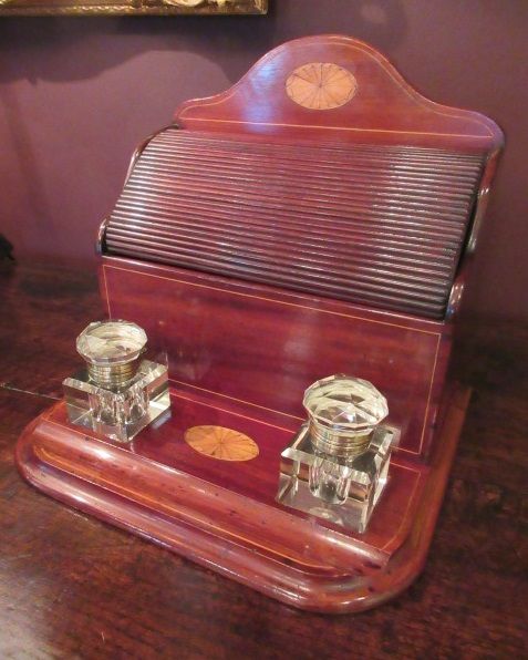 Edwardian Period Sheraton Inlaid Desk Stand