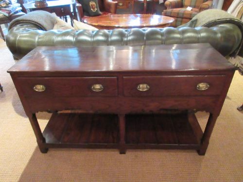 Small George II Period Oak Potboard Dresser