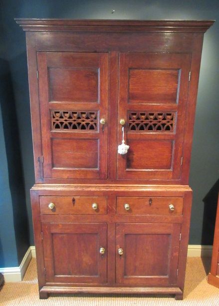 Superb Georgian Anglesey Bread & Cheese Cupboard