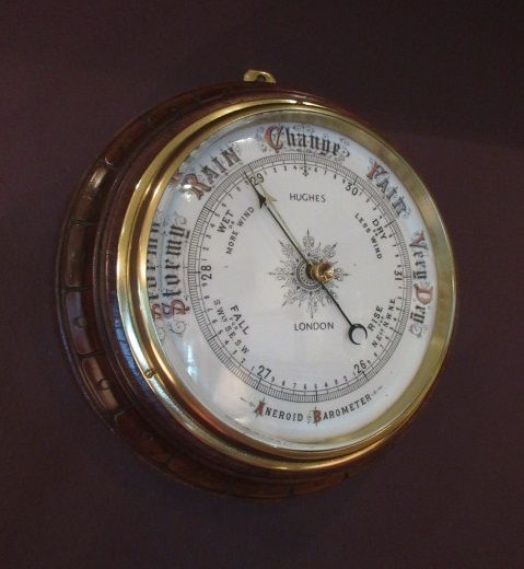 Superior Mid Victorian Hughes of London Barometer
