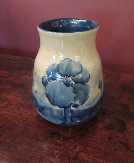 Early Moorcroft Hazeldene Shaped Vase