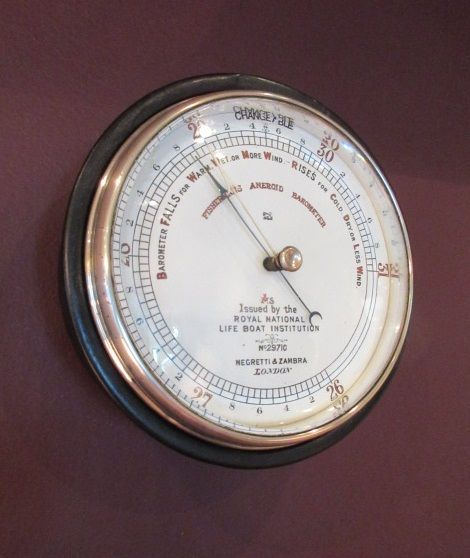 Rare Victorian Rnli Fisherman's Marine Barometer