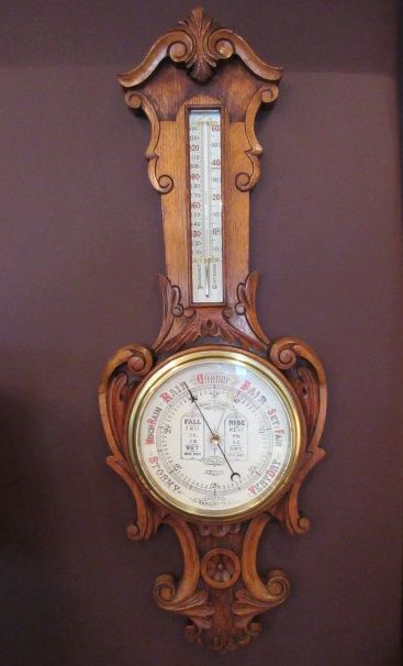Top Quality Victorian Admiral Fitzroy Banjo Barometer