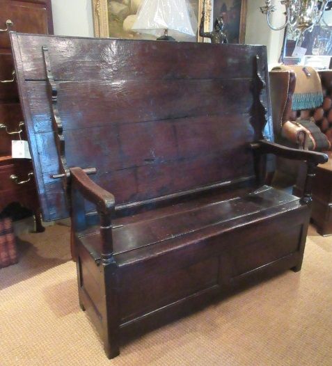 Rare George I Period Oak Settle
