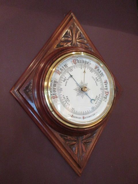 High Quality Victorian Polished Walnut Barometer