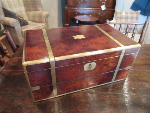 Superb Early Victorian Burr Walnut Writing Box