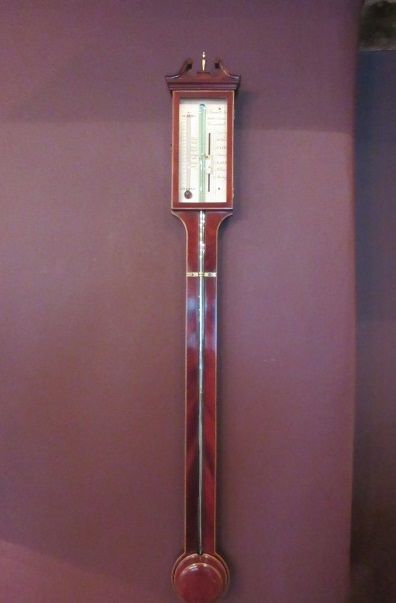 Fine 19th Century Sheraton Inlaid Stick Barometer
