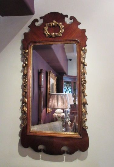Superb George III Period Walnut & Timber Gilt Mirror