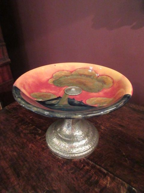 Moorcroft Eventide Pewter Foot Tazza