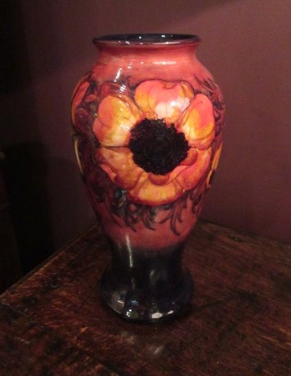 Moorcroft Anemone Flambe Glazed Vase