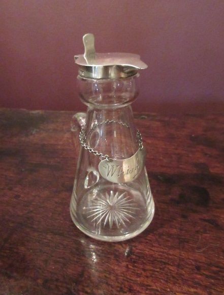 Edwardian Period Silver Whiskey 'Noggin' Decanter
