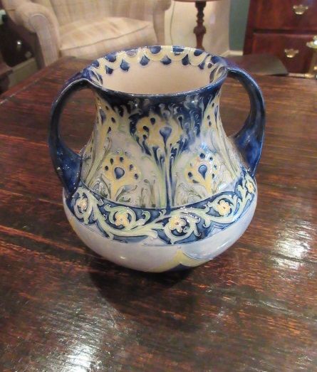 Art Nouveau Mcintyre Twin Handled Vase