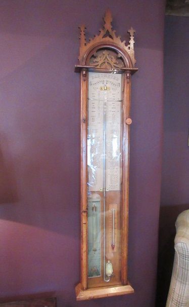 Victorian Polished Oak Admiral Fitzroy Barometer