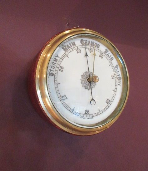High Quality Victorian Oak Ship's Barometer