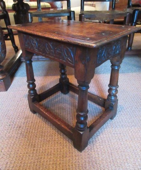 George III Period Oak Joint Stool