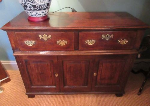 Small George II Period Oak Cupboard Dresser
